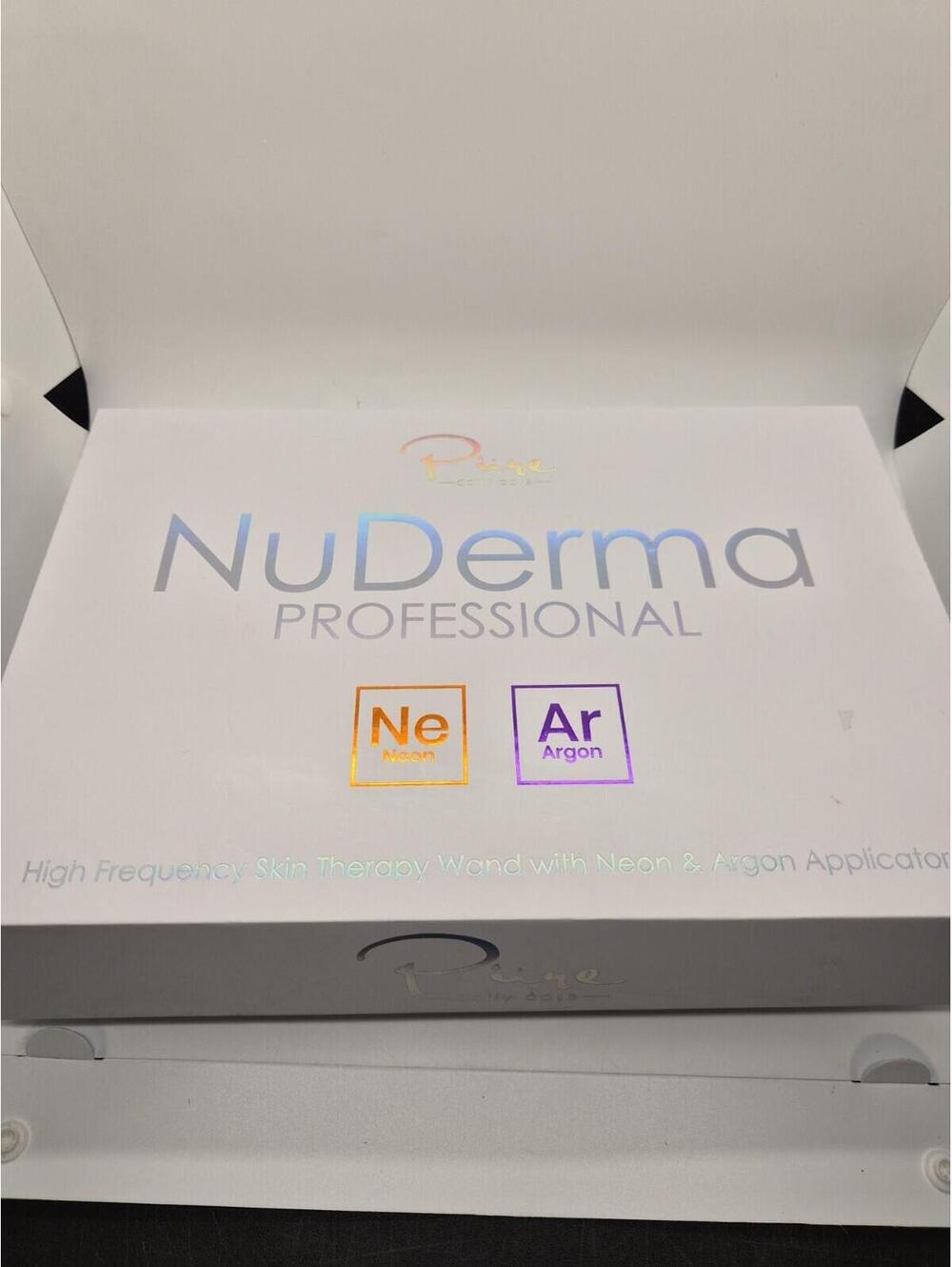 NuDerma Professional Skin Therapy Wand - Portable Skin Therapy Machine with 6  1
